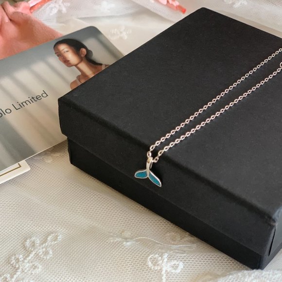 Crafted Hight-Quality 925 Sterling Silver Summer Beach Mermaid Tail Chain Anklet - Picture 7 of 10